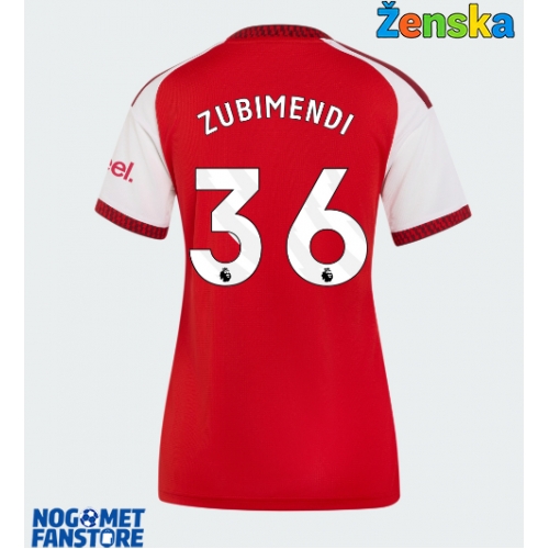 Arsenal Martin Zubimendi #36 Domaci Dres za Ženska 2026-27 Kratak Rukav